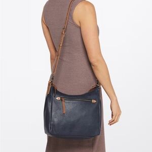 Navy Blue Market & Spruce Demi Shoulder Bag